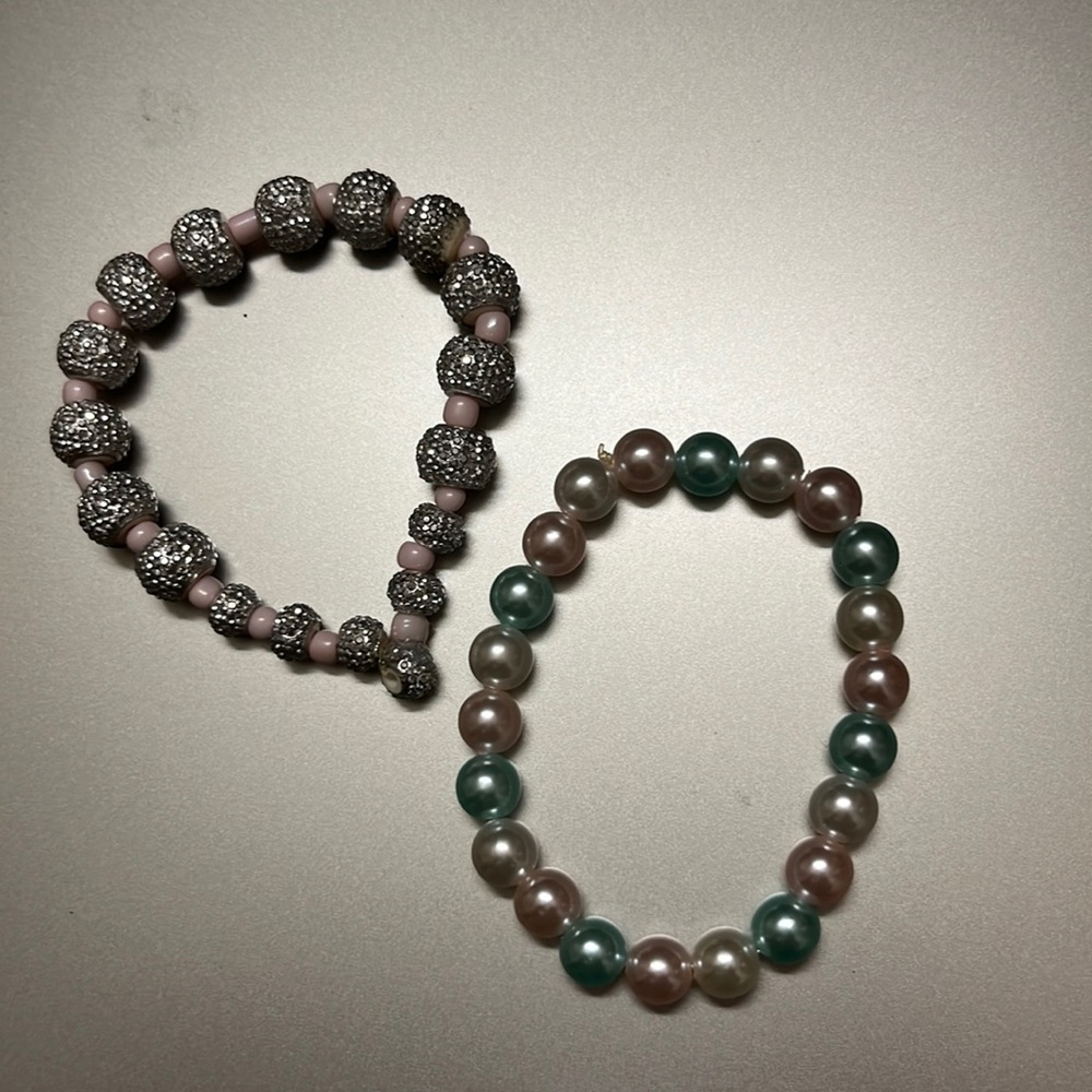 Two bracelets for sale together.